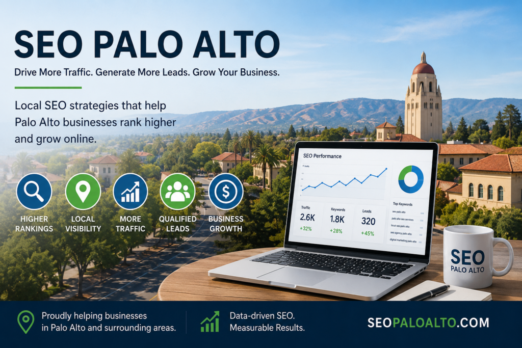 SEO Palo Alto strategy helping local businesses increase rankings and generate leads